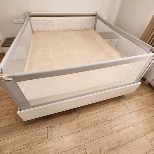 Ograda za Krevet <br>Tamno Siva · 160cm - Slika 6