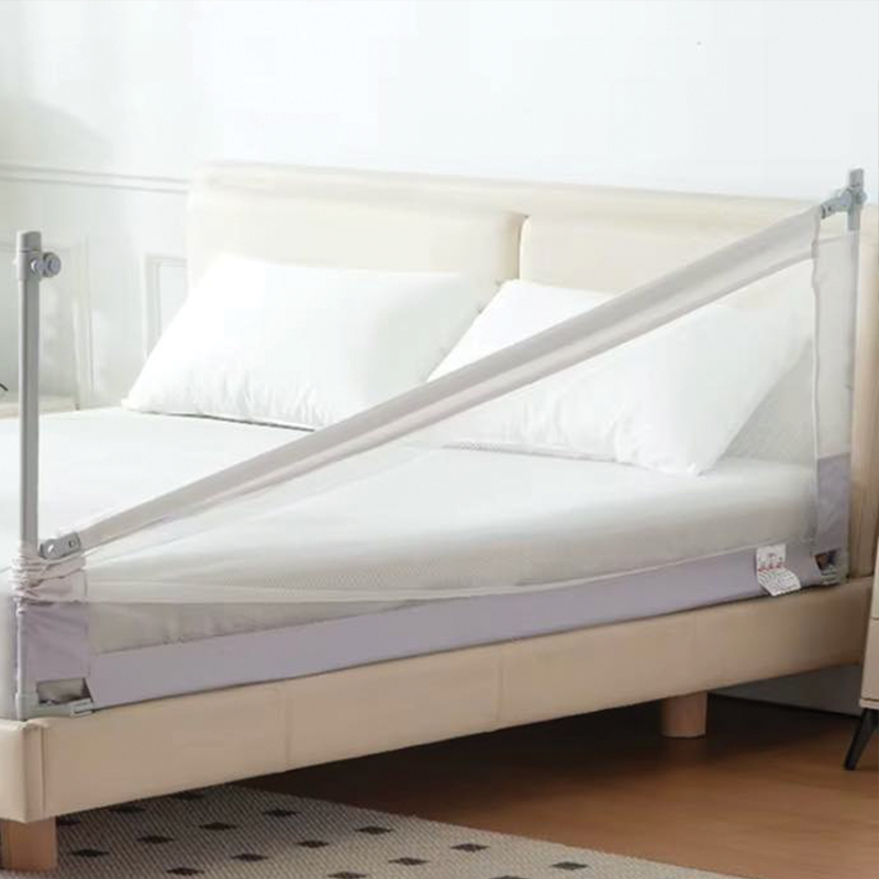 Ograda za Krevet <br>Tamno Siva · 160cm - Slika 7