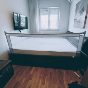 Ograda za krevet <br>Svetlo Siva · 180cm