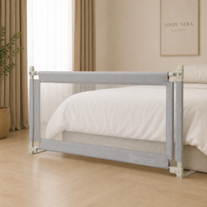 Ograda za Krevet <br>Tamno Siva · 160cm